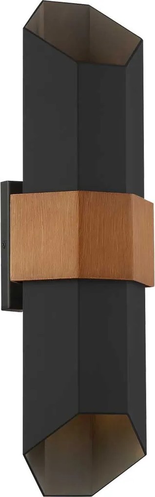 Quoizel modern kültéri fali lámpa chasm fekete elsqz-chasm-l-bkw IP44