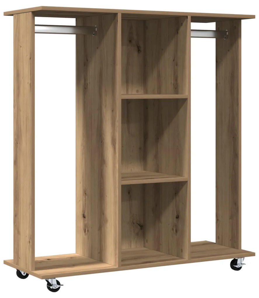 Gardrób Kerekekkel Artisan Tölgy 102x38x110 cm Mérnöki Fa