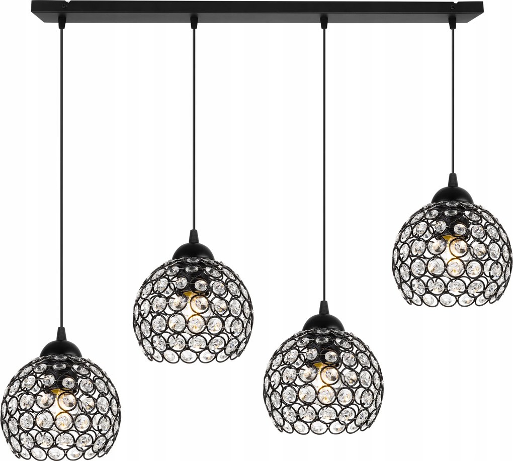 Függő Lámpa Mennyezeti Csillár Díszléc Kristályok Csillogás Az Asztal Felett Sziget