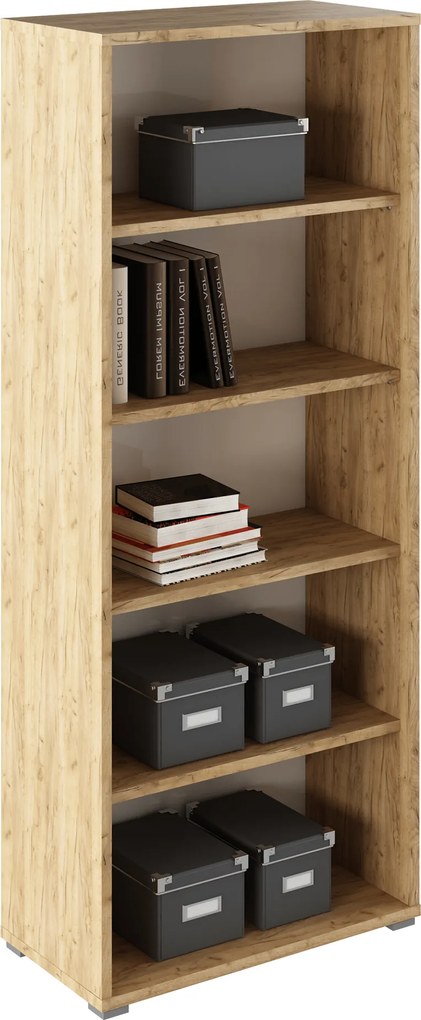 Nyitott állvány,artisan tölgy/fehér, RIOMA TYP 03