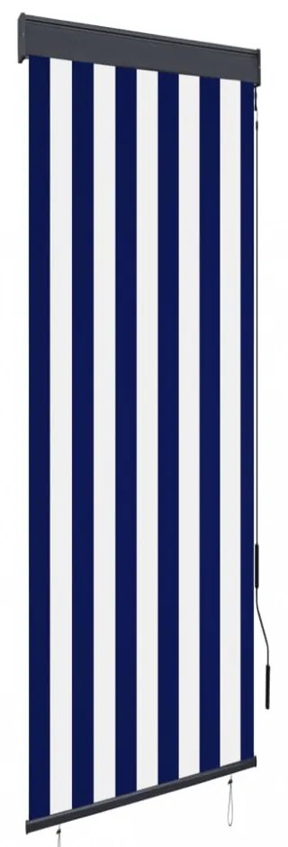 kék és fehér kültéri roló 60 x 250 cm