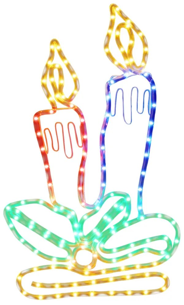 karácsonyi gyertyafigura 144 LED-del 70 x 42 cm