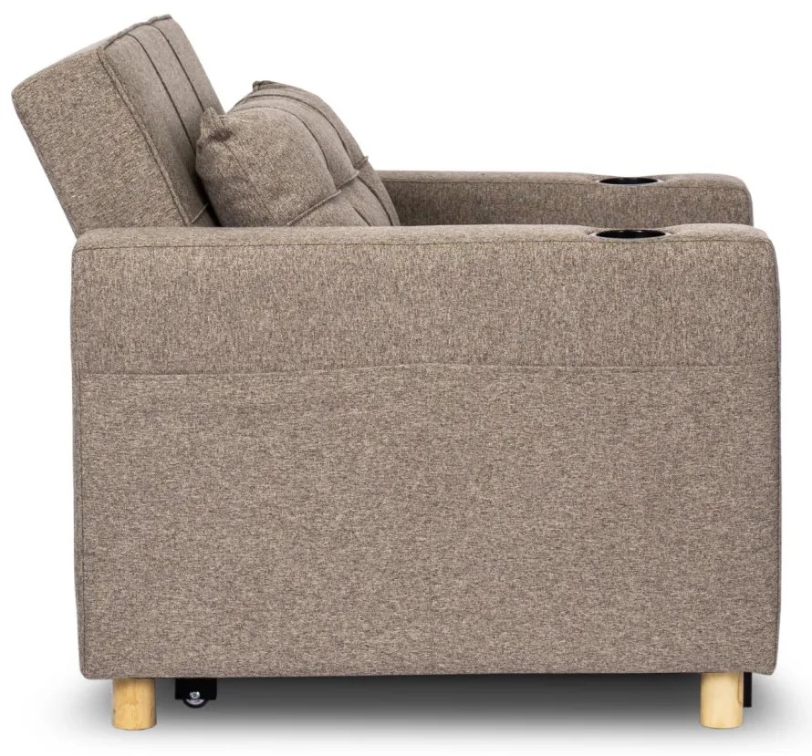 Fotel Rozkładany SOLOR Beżowy