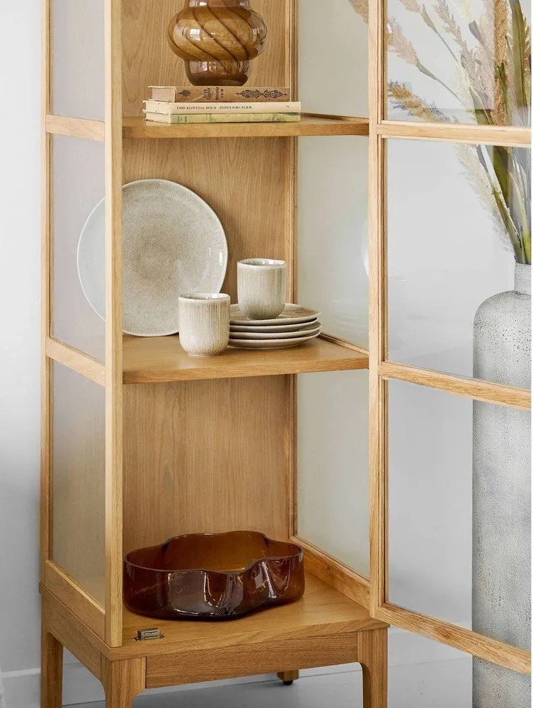 Bézs kőedény csésze szett 4 db-os 360 ml Viola – House Nordic