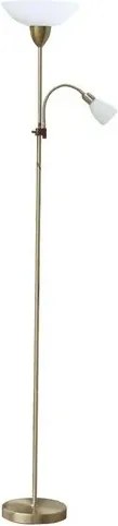 Rabalux beltéri állólámpa e27 60w+ e14 40w bronz/fehér diana