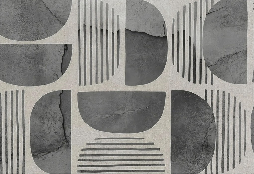 Fotótapéta Flizelina falra 3D Loft Geometriai formák 152x104 Ragasztó