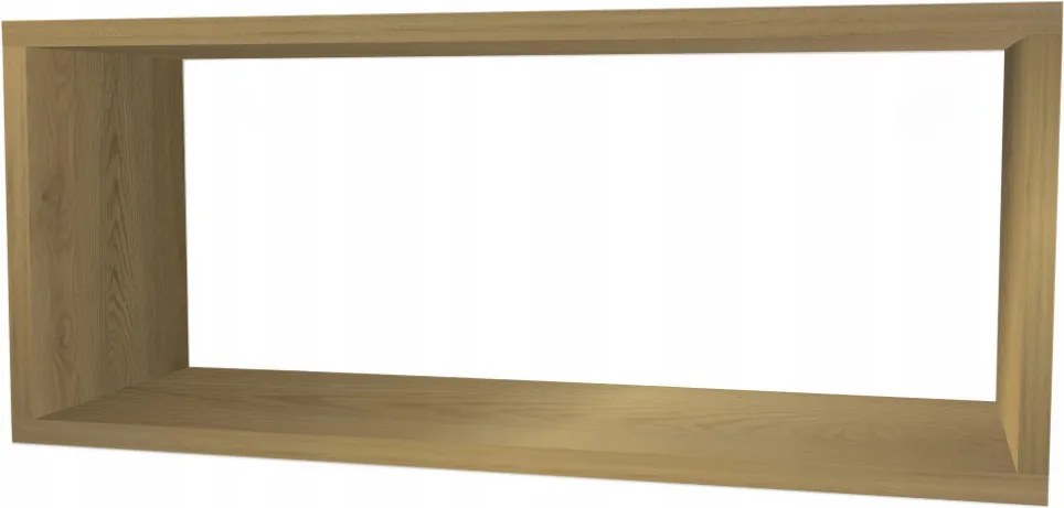 Akasztós könyvespolc, falra akasztható polc, naptölgy, 70x30x20