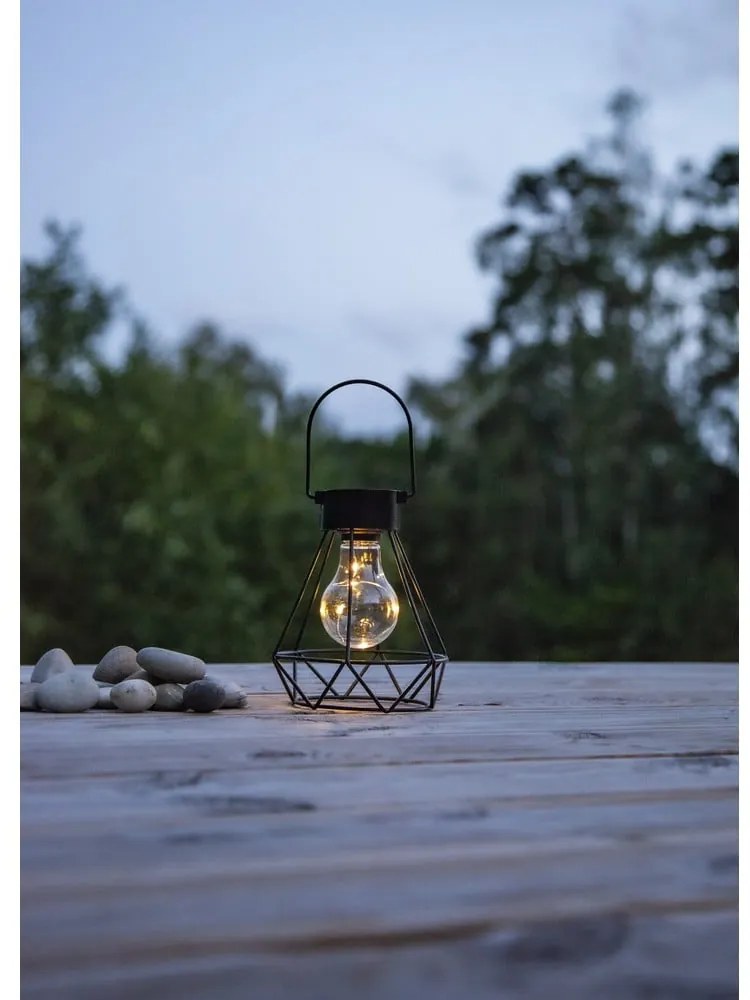 Eddy fekete LED lámpás, magasság 15,5 cm - Star Trading