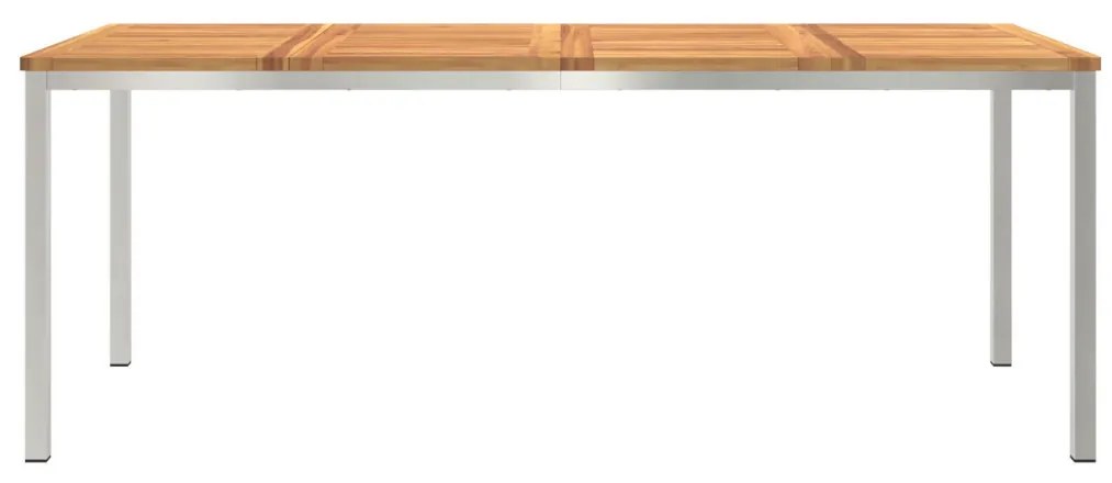 kültéri étkezőasztal 200x90x74,5 cm Tömör akácfából