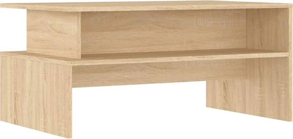 vidaXL sonoma tölgy színű szerelt fa dohányzóasztal 90 x 55 x 42,5 cm