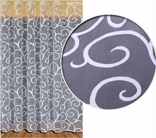 Mg Függöny jacquard 611/1 200X250 kész szalaggal