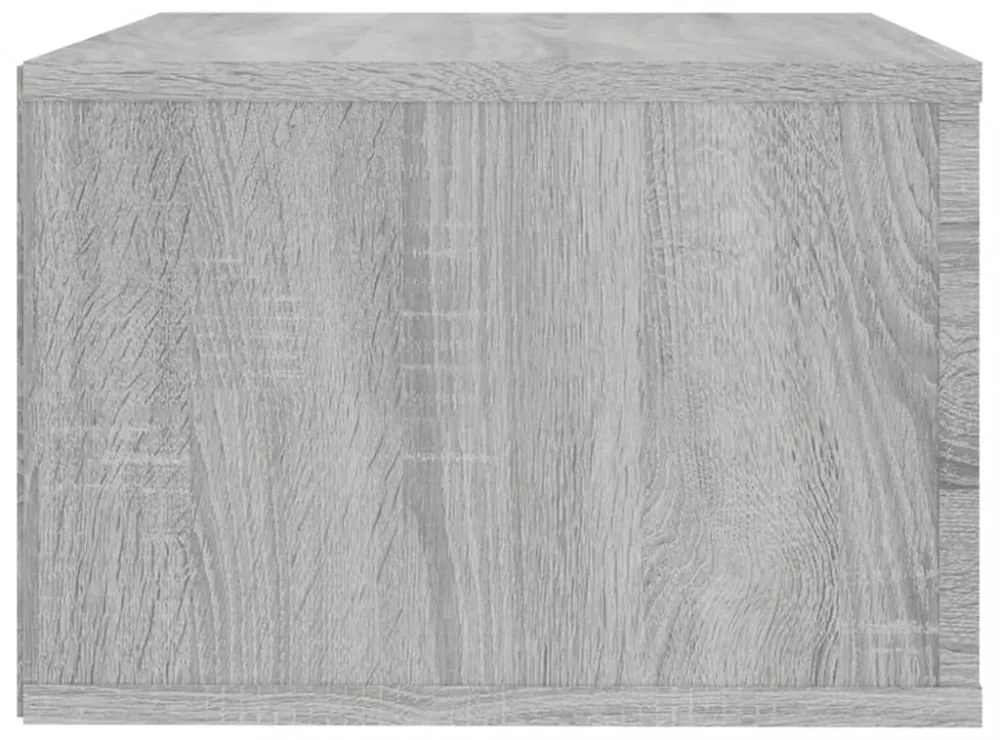 2 db szürke sonoma falra szerelhető éjjeliszekrény 50x36x25 cm