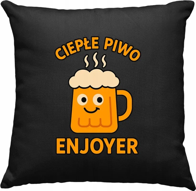 Párna Meleg Sör Enjoyer Vicces Fekete