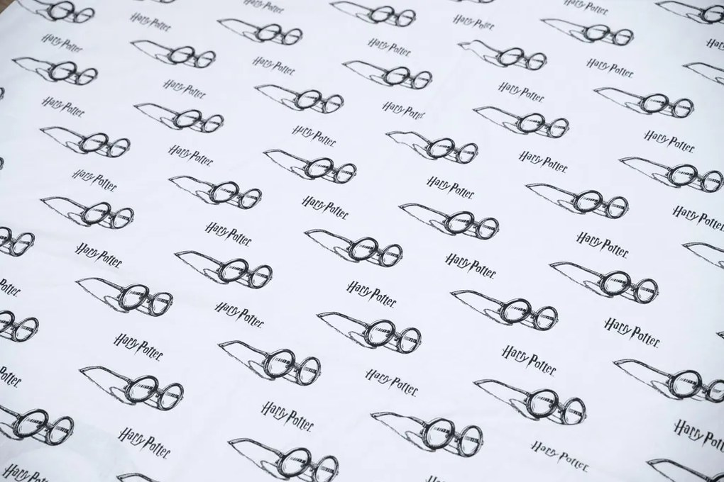 Világító ágynemű HARRY POTTER VISION fehér Ágyneműhuzat mérete: 70 x 90 cm | 140 x 200 cm