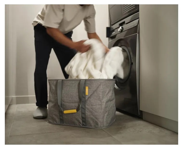 Szürke textil összehajtható szennyeskosár 55 l Hold-All Max – Joseph Joseph
