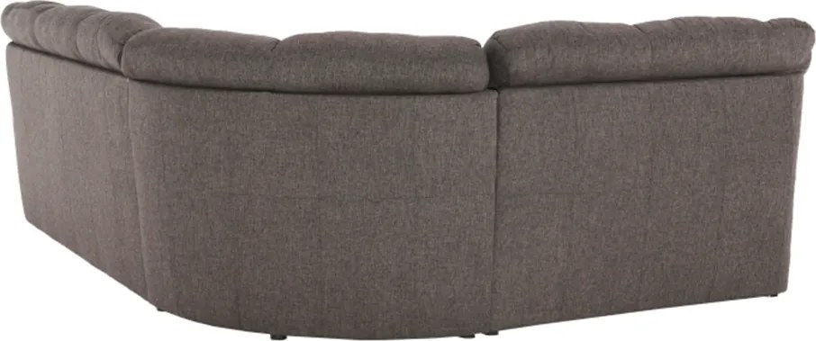 Sarokülőgarnitúra ágyfunkcióval és ágyneműtartóval, bal oldali kivitel, barna, AMELIA