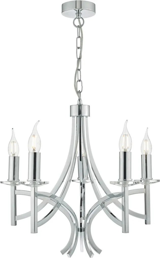 Dar Lighting LYON LYO0550 Csillár 5x40W/E14 IP20