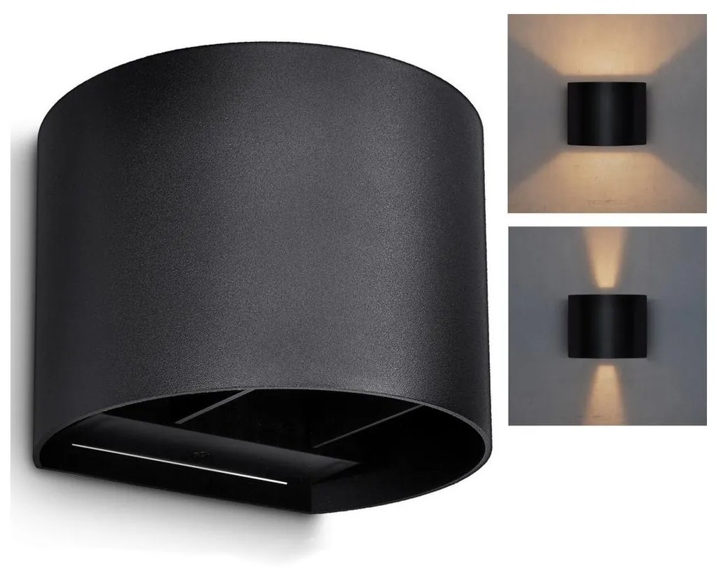 Brilagi - LED Kültéri fali lámpa RONDO LED/6W/230V IP54