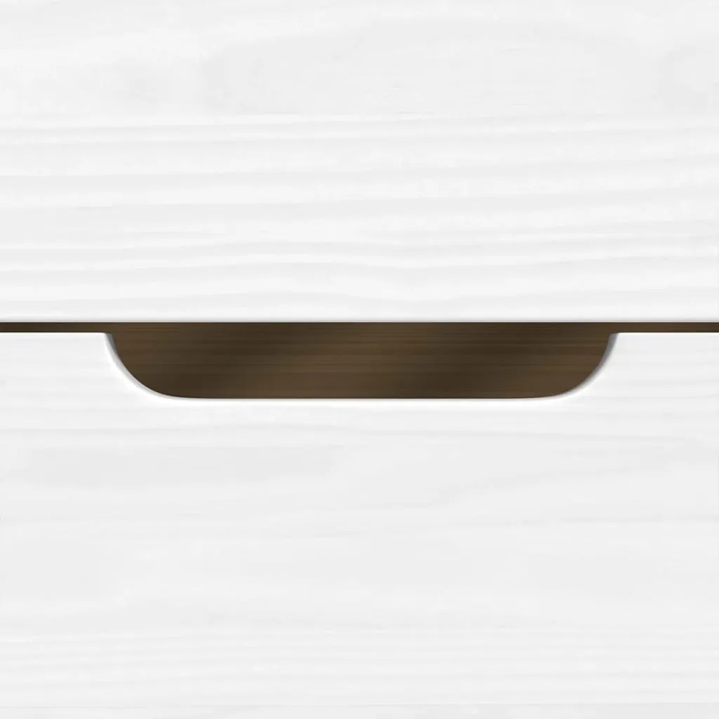 IRUN fehér tömör fenyőfa kanapéágy 2 fiókkal 90 x 200 cm