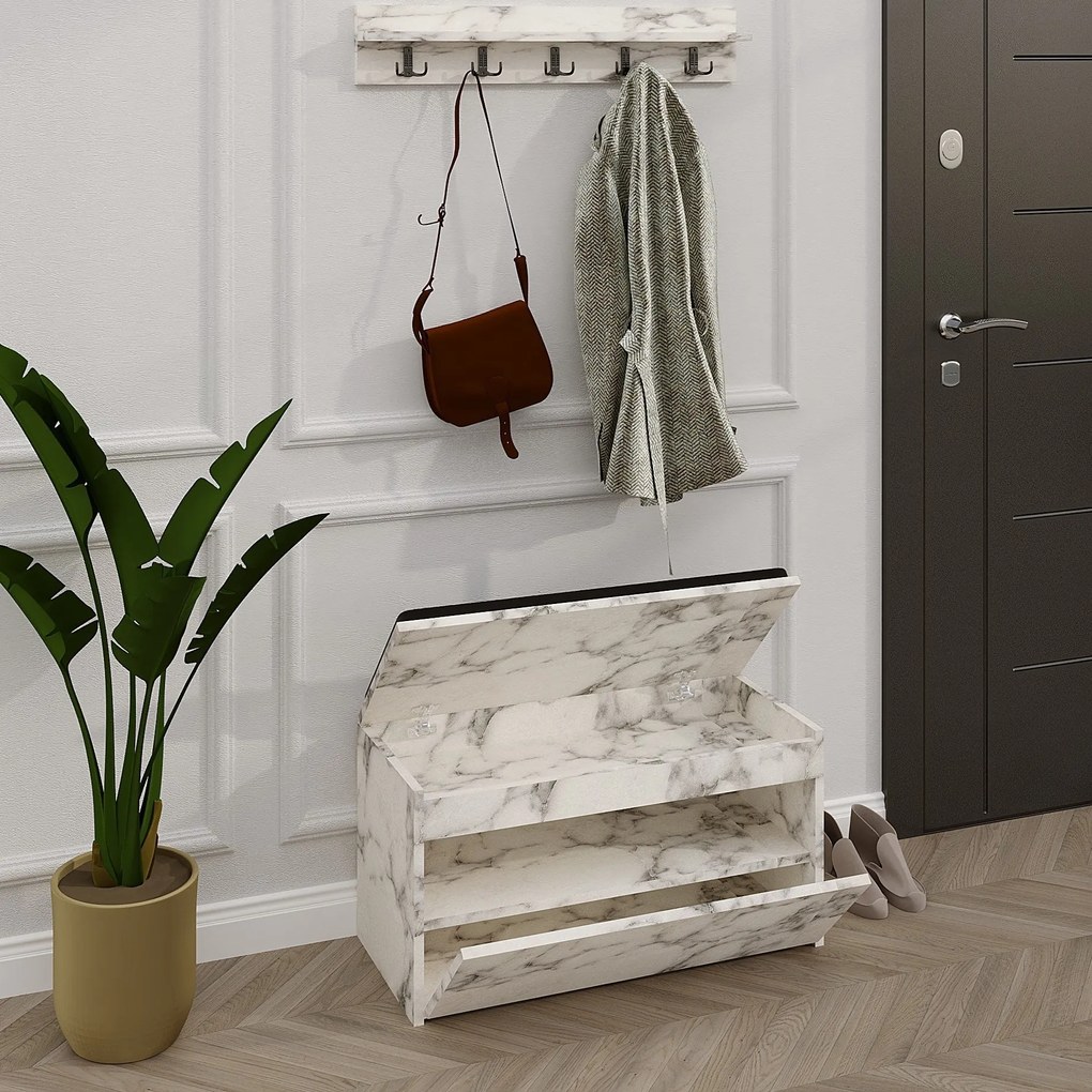 Előszobafal Boby - Carrara Marble