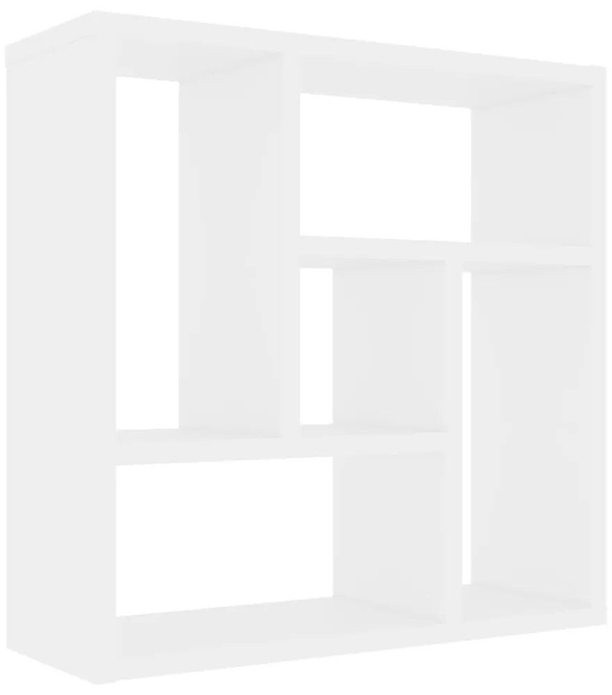 fehér szerelt fa fali polc 45,1 x 16 x 45,1 cm