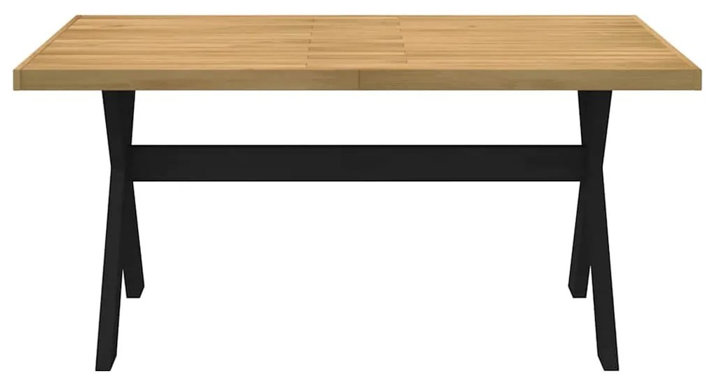 Étkezőasztal NOAIN X alakú lábak 160x90x75 cm tömör fa fenyőfa