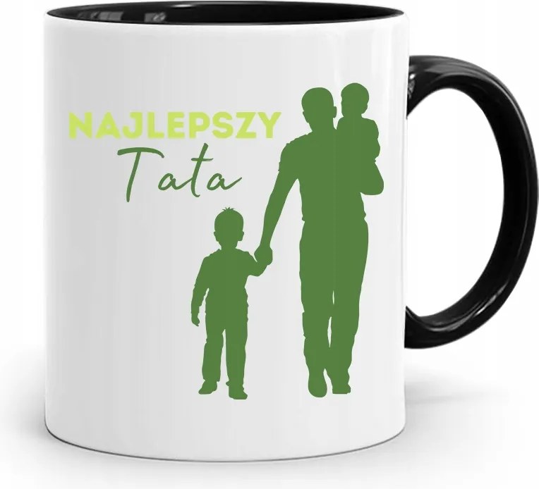 Bögre Fekete Apák Napi Ajándék Legjobb Apa fényképes nyomtatással