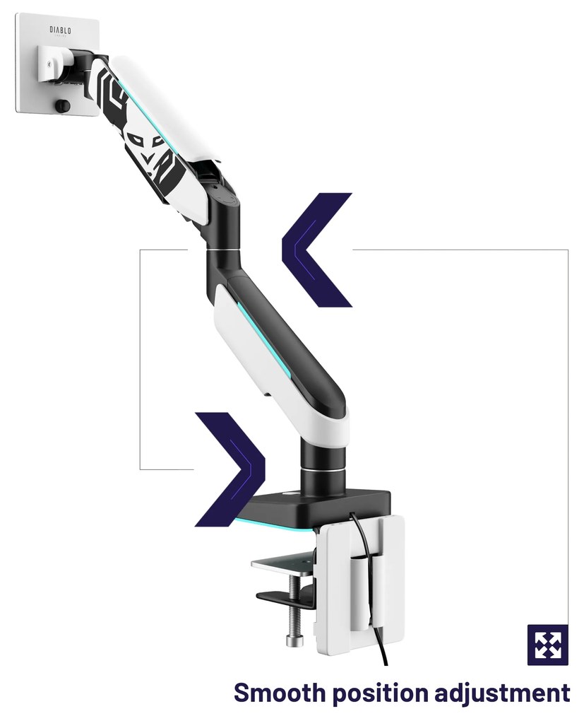 LED RGB X-Arm monitortartó