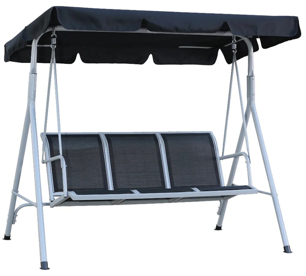 PRAKTIKER HINTAÁGY FÉMVÁZAS 3 SZEMÉLYES 170X110X153 CM