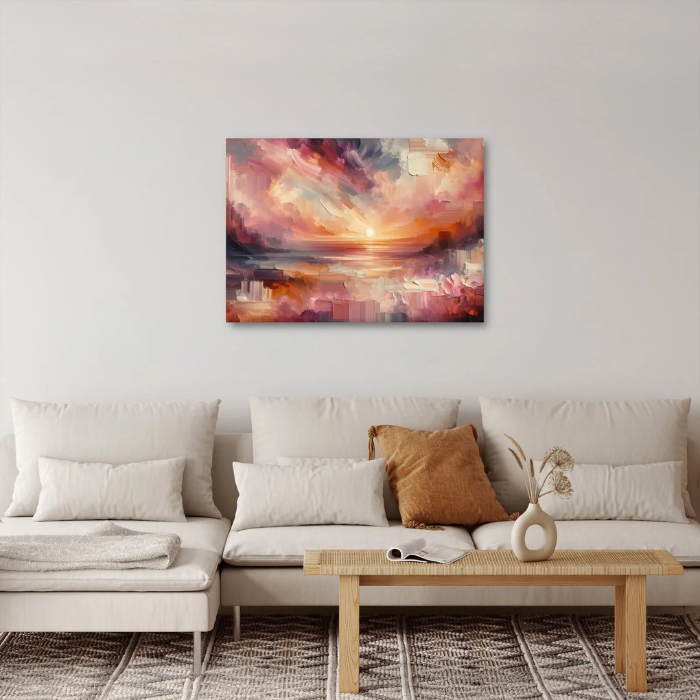 Kép - Festett alkonyat (70x50 cm)