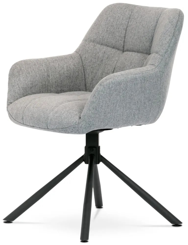 Elegáns Étkezőfotel Szürke Színben Forgómechanizmussal 90°/90°