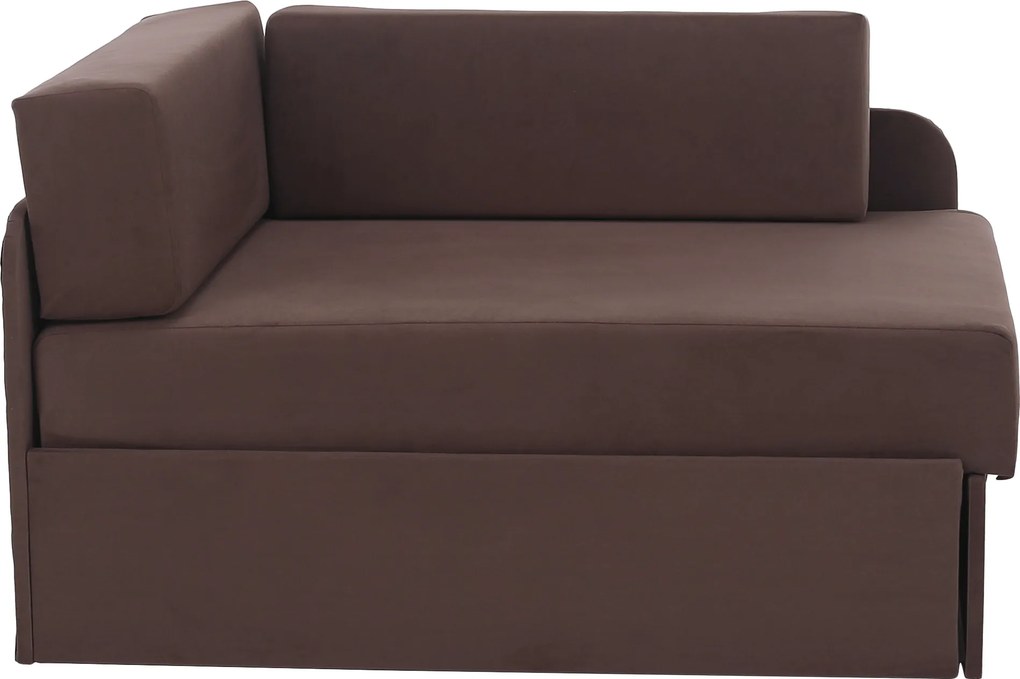 Kinyitható heverő, barna Taupe, MONTES UNI