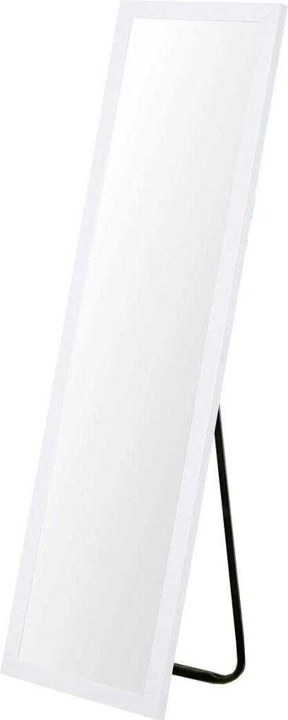 Álló Tükör Téglalap Alakú Függőleges Magas Fehér Fém Keret 36 X 126 CM