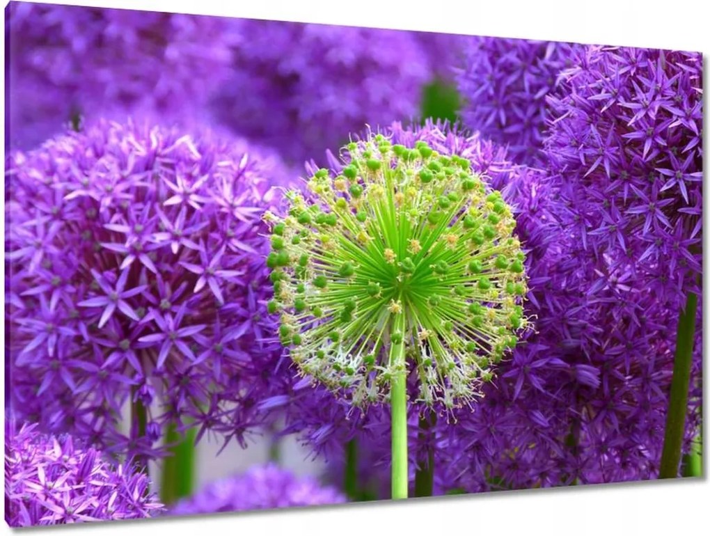 Vászonkép 120x80 Zöld virág