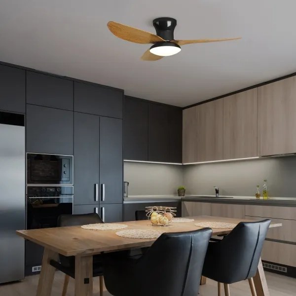 Brilagi-LED állítható mennyezeti ventilátor LED/30W/230V 3000-6500K fekete/barna