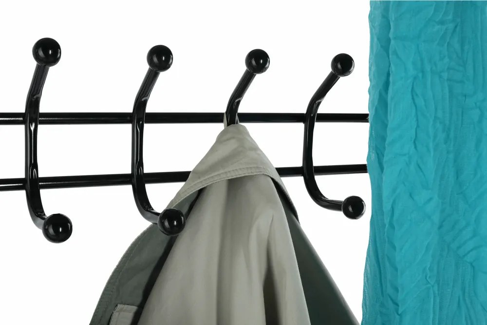 Fogas cipőtartóval, fekete fém, BARNUM