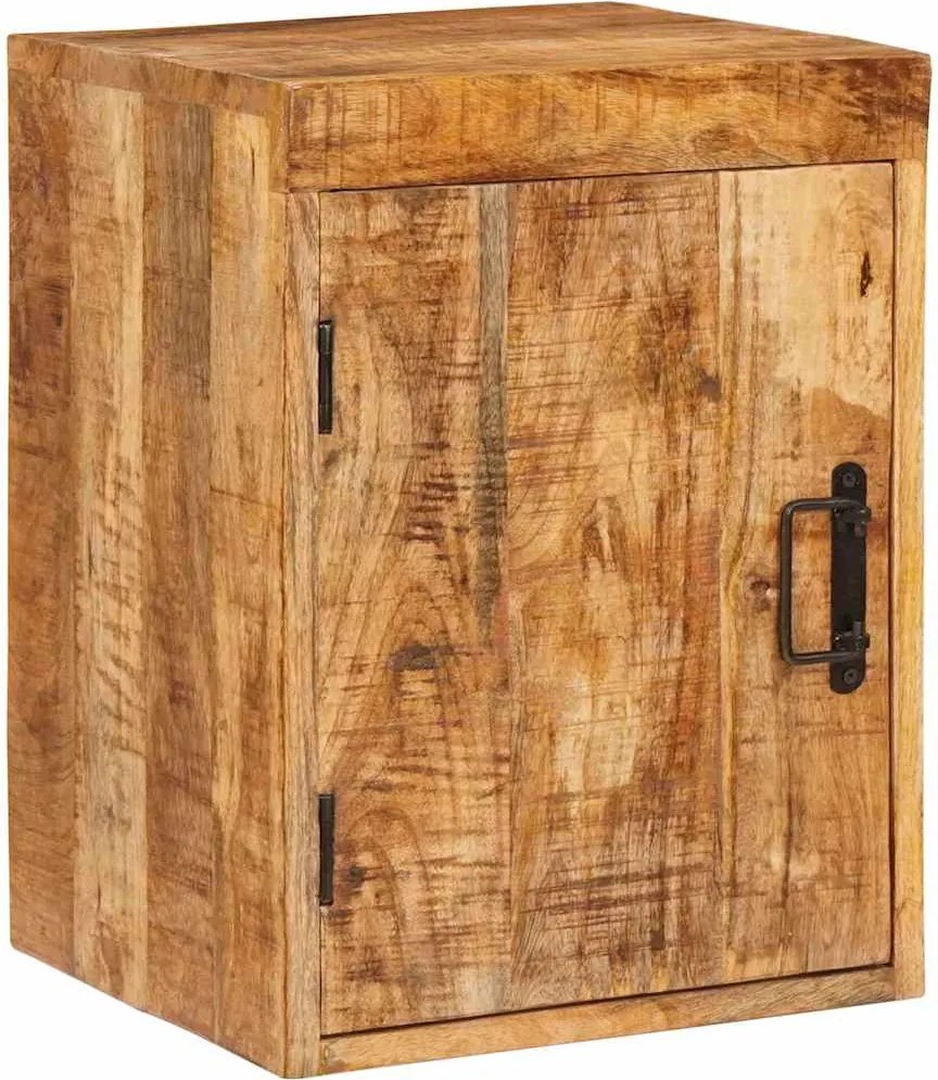 vidaXL Éjjeli asztal Barna 35 x 33 x 48 cm Tömör Mangófát