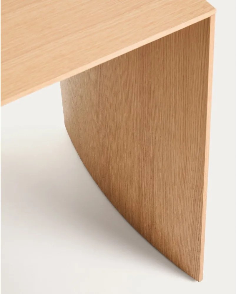 Íróasztal tölgyfa dekorral 60x140 cm Litto – Kave Home