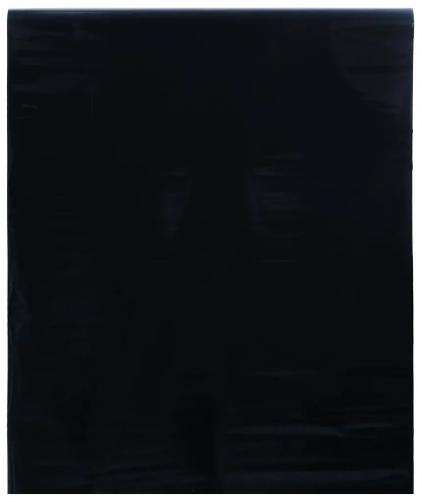 matt fekete PVC statikus ablakfólia 45 x 500 cm