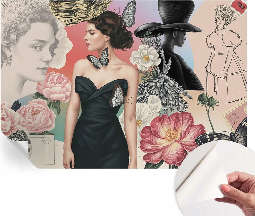 Öntapadós Dekoratív Fotótapéta Hálószobába Virágok és portrék 152x104