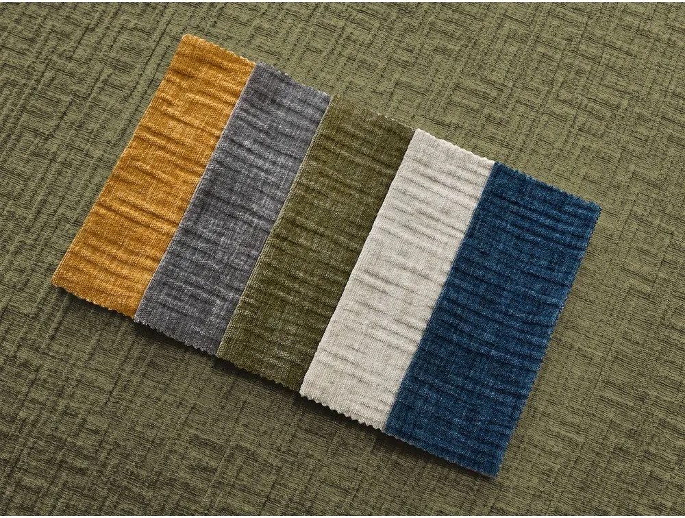 Zöld zsenília kinyitható kanapé mindennapos alvásra 240 cm Hugo – Bobochic Paris