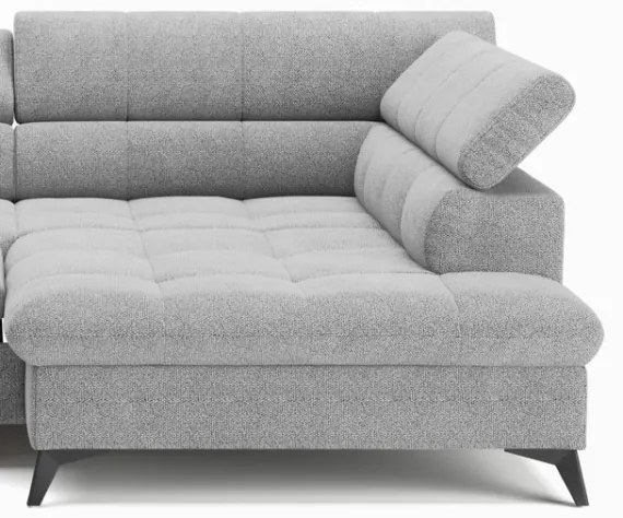 Kinyitható sarokkanapé MARANO jobb oldali, szürke