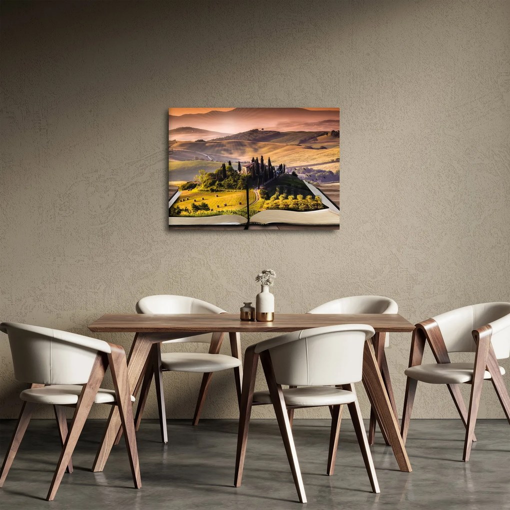 A táj egy könyvben képe (70x50 cm)