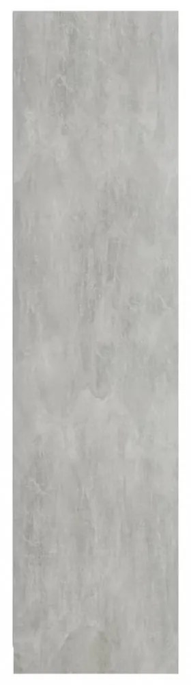 vidaXL betonszürke szerelt fa ruhásszekrény 100 x 50 x 200 cm