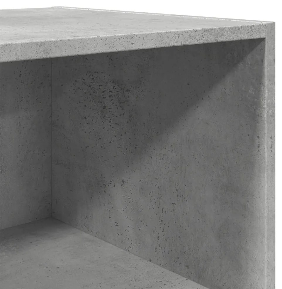 betonszürke szerelt fa magasszekrény 45 x 41 x 185