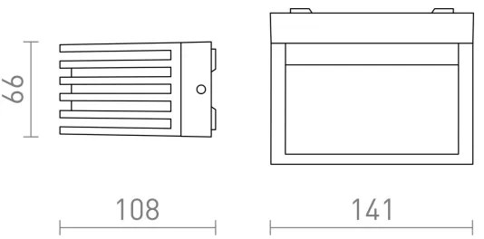 RED -Design Rendl-R13564- LED Kültéri fali lámpa CLAIRE LED/6W/230V IP54