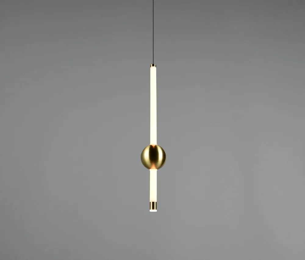 Sárgaréz színű LED dimmelhető függőlámpa Melita – Trio