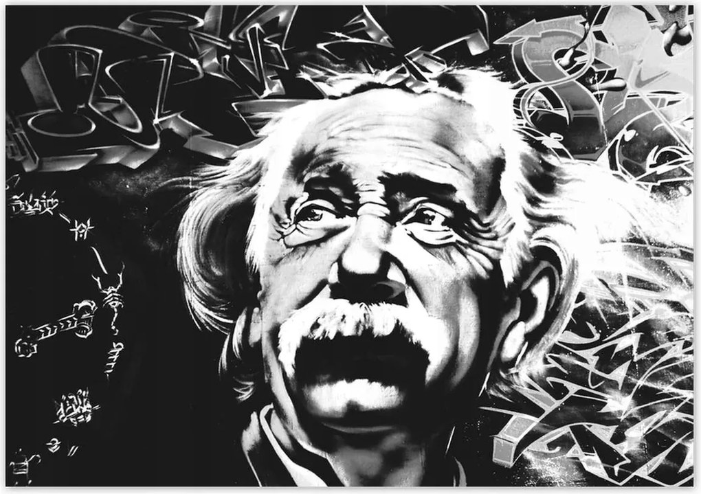 Poszterek 100x70 Albert Einstein Graffiti