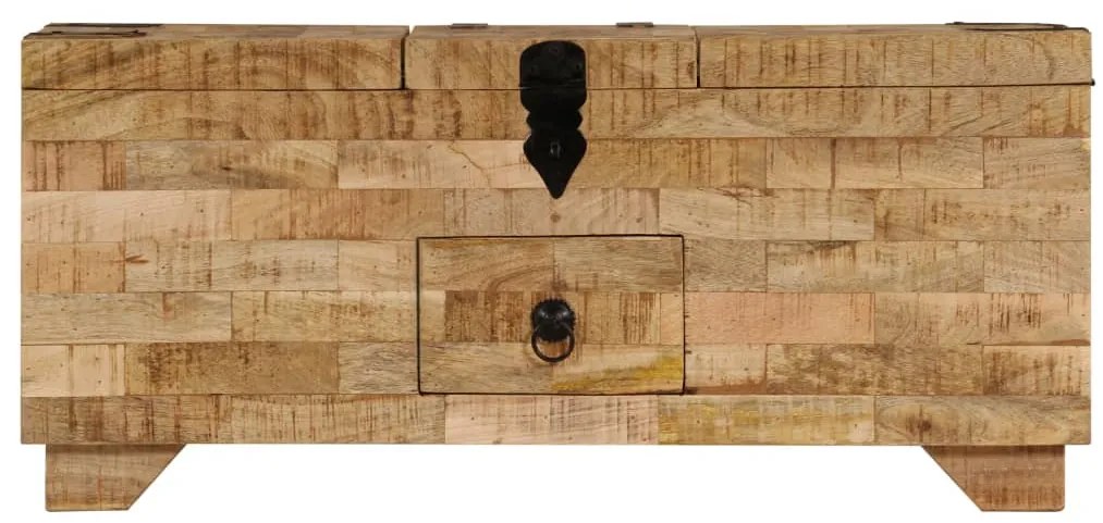 Tömör mangófa dohányzóasztal 80 x 40 x 35 cm
