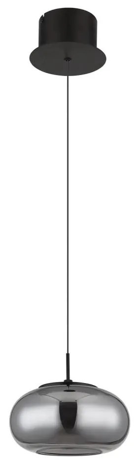 Globo 15744H - LED Csillár zsinóron QUINTARA LED/6W/230V fekete